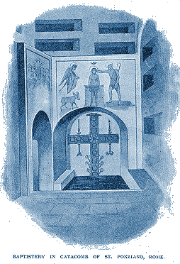 Baptistery in Catacomb of St. Ponziano Rome