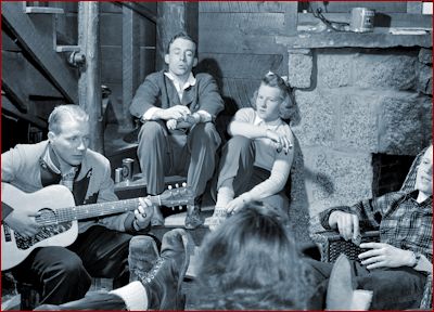 Singing Kumbaya.