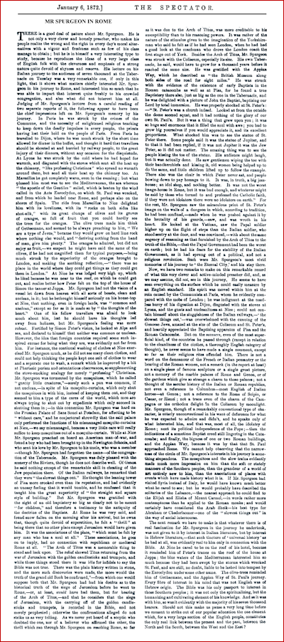 Mr. Spurgeon in Rome